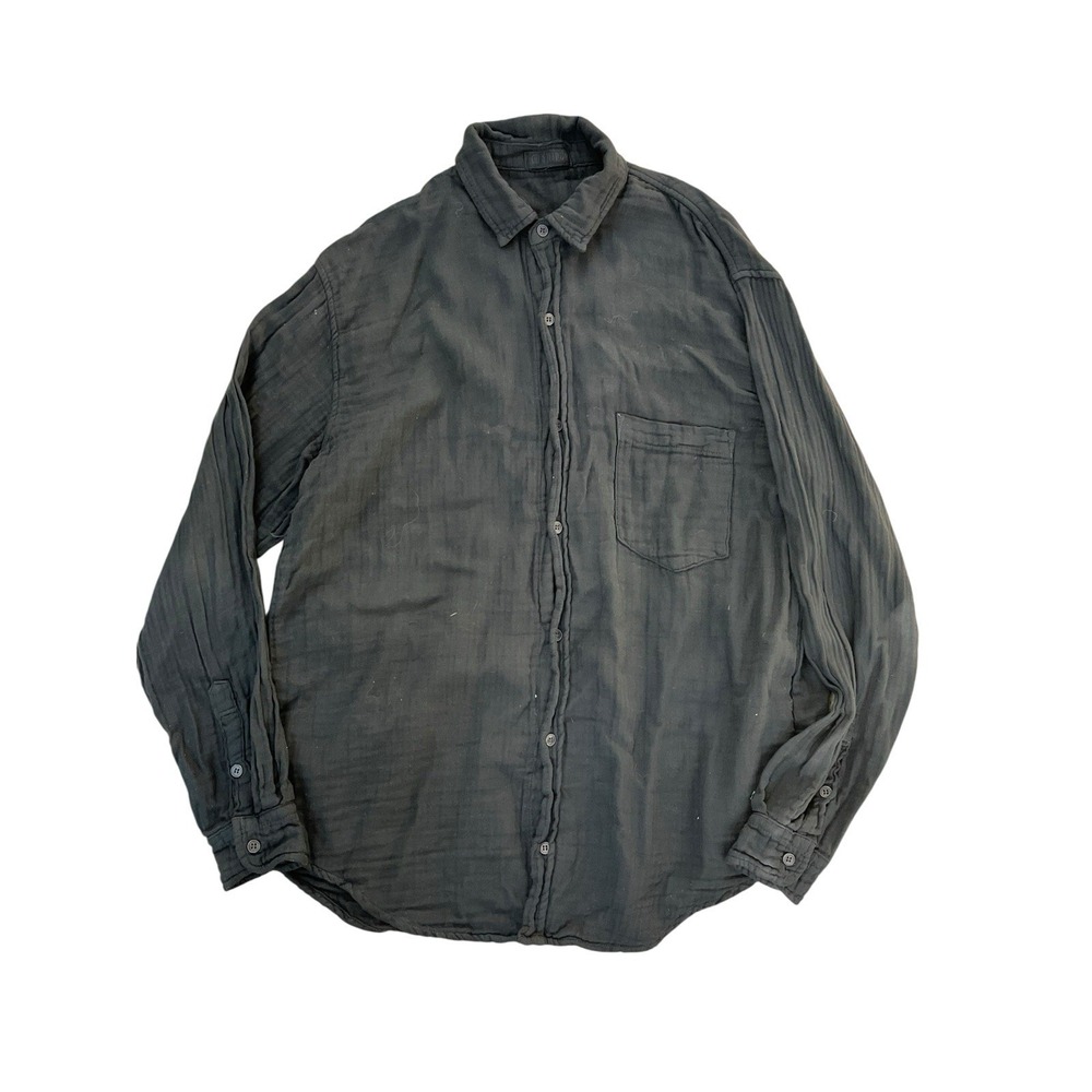 CP Shades x Free People Marella Shirt Double Cloth Button-Up Black, Size Small